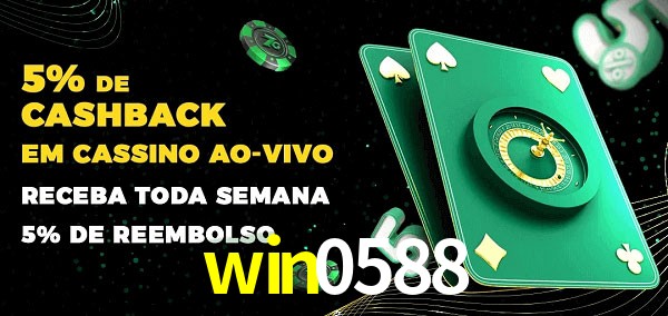 Promoções do cassino ao Vivo win0588